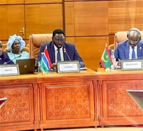 Dr Tangara Attends 1st Ministerial Meeting Of African Atlantic States Gambia