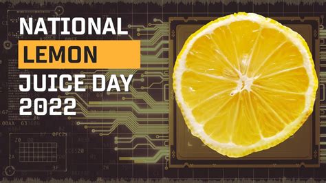 National Lemon Juice Day 2022 All About 2Day YouTube