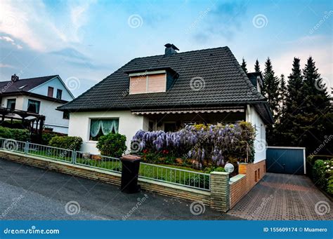 The Beautiful Courtyard In Front Of Small House Stock Photo Image Of