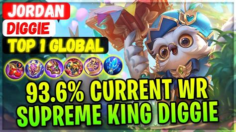 93 6 Current Win Rate Supreme King Diggie Top 1 Global Diggie