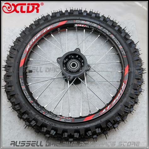 Front Inch Pit Bike Wheels Guangli Tyre Black Aluminum