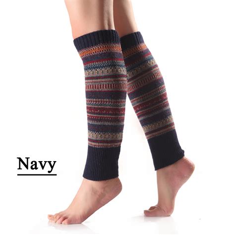 Clearance Long Leg Warmer Womens Men 80s Party Ribbed Knit Dance