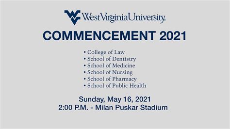 Home Health Sciences Commencement West Virginia University