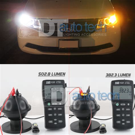 Dual Color White Amber Led Drl Switchback Turn Signal Parking