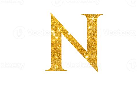 Gold Glitter Alphabet Letters Transparent PNG 25105819 PNG