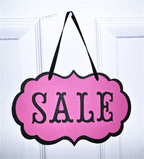 Boutique Sale Sign Cardstock And Black Ribbon End Of Season Sale