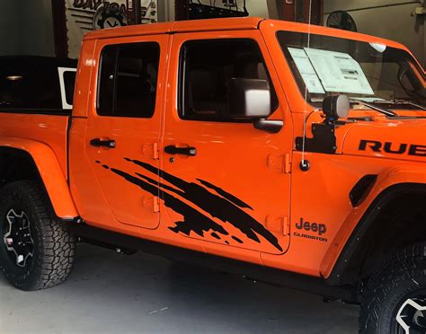 2020 - up Jeep Large Side Splash Vinyl Graphics