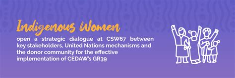 Indigenous Women Open A Strategic Dialogue At Csw67 Between Key