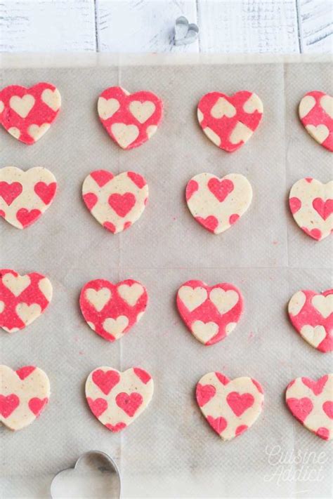 Sablés imprimés coeur Recette pour la St Valentin