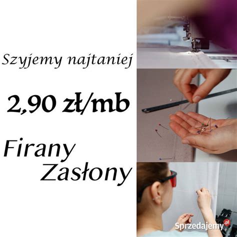 Szycie Firan I Zas On Firany Zas Ony Szyjemy Najtaniej B Dzin