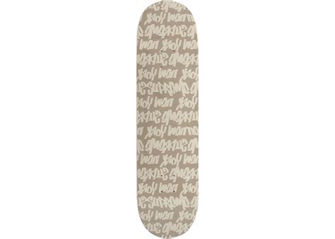 Supreme Fat Tip Skateboard Deck Tan Ss22 Us