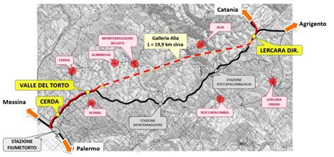 Raddoppio Ferroviario Pa Ct Via Libera Alla Fiumetorto Lercara In