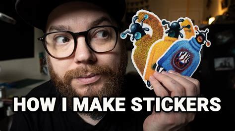 How I Make Stickers With Acrylic Paint Stickerapp Collaboration