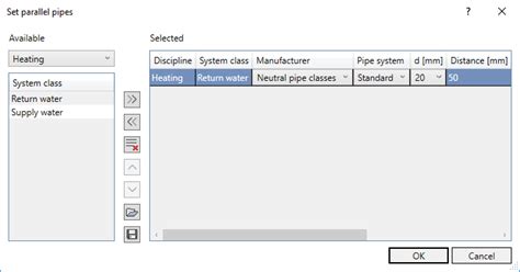 Setting Parallel Pipes Knowledge Base Revit Linear