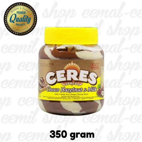 Jual Selai Cokelat Ceres Choco Hazelnut And Milk 350 Gr Shopee Indonesia