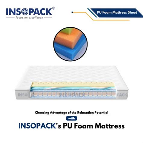 Multicolor Pu Foam Mattress Sheets 50 Kg M3 Thickness 100 Mm At Rs