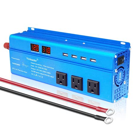 Yinleader W Pure Sine Wave Power Inverter For Vehicle V To V