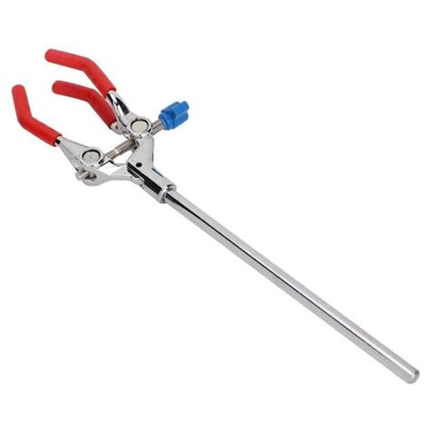 B G I C Lab Clamp 28cm 3 Finger Style Rubber Coated Head Laboratory