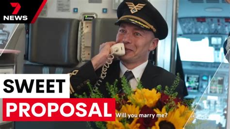 Pilot Proposes To His Flight Attendant Girlfriend On Plane 7news