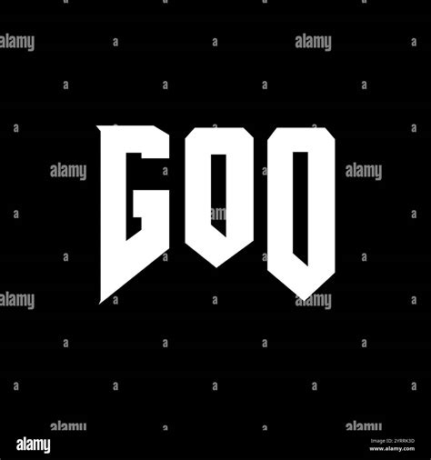 Goo Letter Logo Design For Technology Company Goo Logo Design Black