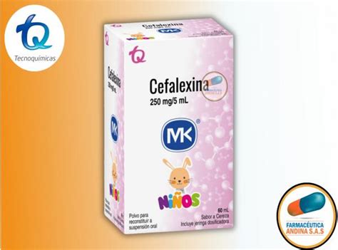 CEFALEXINA 250 MG SUSPENSION FRASCO X 60 ML MK