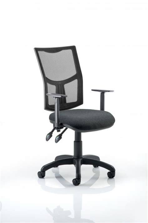 Eclipse II Lever Task Operator Chair Mesh Back With Charcoal Seat With