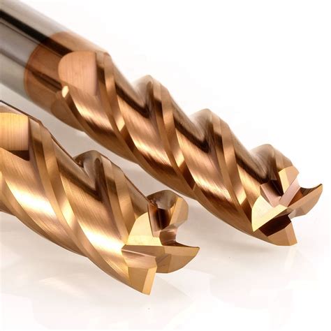 Flutes Square Tungsten Carbide Endmills For Drilling And Milling