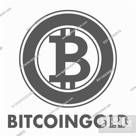 Bitcoin Gold Sign Icon For Internet Money Crypto Currency Symbol And