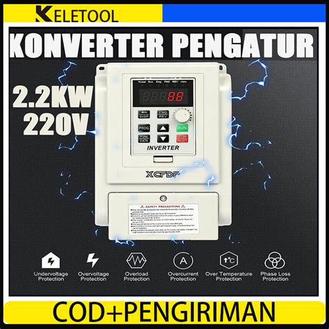 Jual ⭐versi Bahasa Inggris⭐ 1 5kw 2 2kw 4kw Converter Vfd Alat Pengatur Kecepatan Dinamo