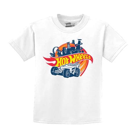 Playera para niño Hot Wheels Talla 10 Cuello Redondo Blanco Bodega Aurrera en línea