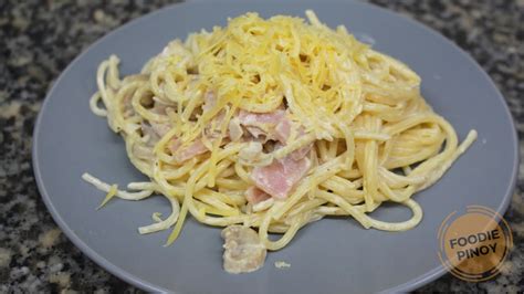 Easy To Make Filipino Style Carbonara Recipe Youtube