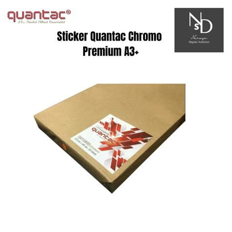 Sticker Quantac Chromo Premium Stiker Kromo Premium Label Paper Quantac