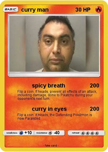 Pokémon Curry Man 3 3 Spicy Breath My Pokemon Card