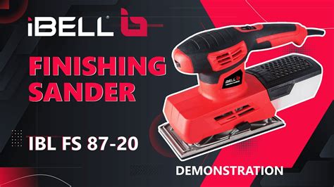 IBELL Finishing Sander Orbital Sander FS87 20 220W 187x90 Mm