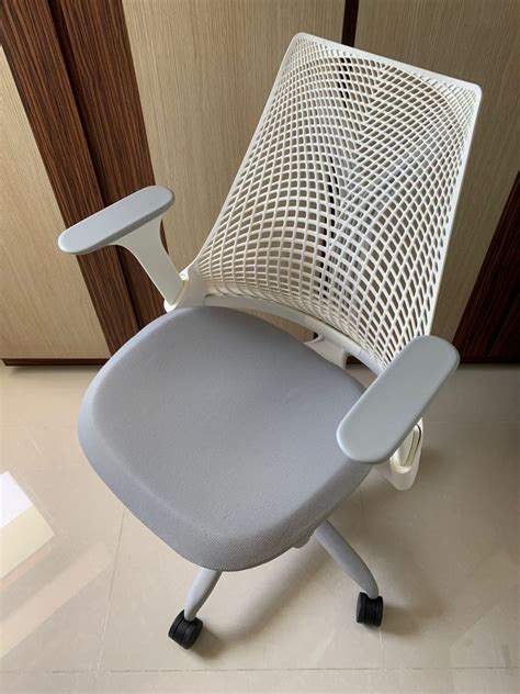 Herman Miller Sayl Ergonomic Office Chair Whitegrey Furniture And Home