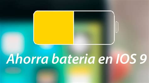 Como Ahorrar Bateria En Ios Iphone Ipad Y Ipod Tips Youtube