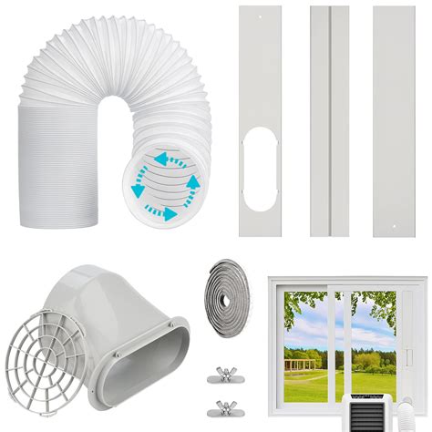 Buy Estoder Portable Ac Window Vent Kit With 59 Inch Exhaust Hose 78