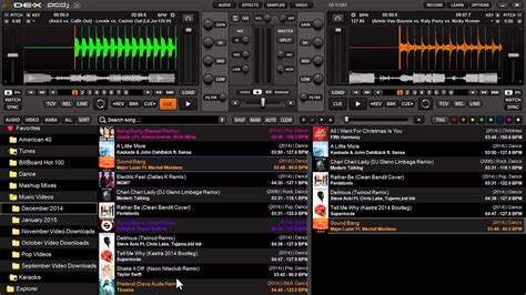 PCDJ DEX 3 DJ Software Creating Playlists Using The SideList YouTube