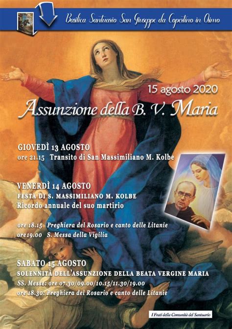 Transito Di San Massimiliano Maria Kolbe E Memoria Del Suo Atto D Amore