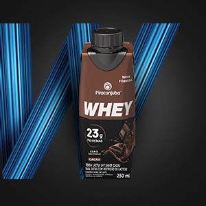 Piracanjuba Whey Zero Lactose Sabor Cacau G De Prote Na Ml