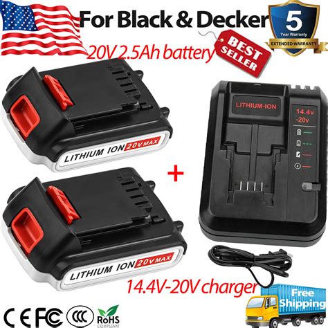 20v 15ah For Blackdecker 20volt Max Lithium Lbxr20 Lb20 Lbx20 Battery Charger Ebay