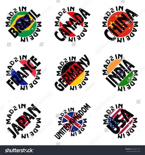 Set Stamps Stock Vector (Royalty Free) 108641195 | Shutterstock