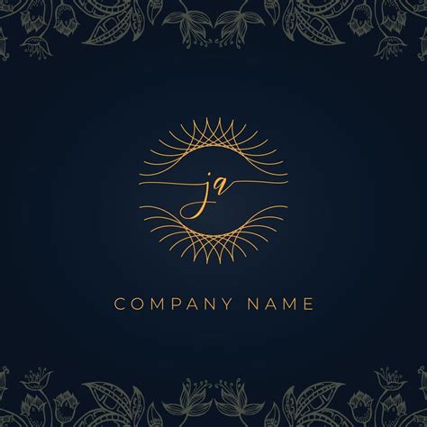 Elegant Luxury Letter Ja Logo 3135027 Vector Art At Vecteezy