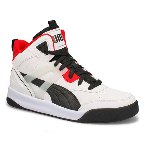 Puma Men's Backcourt Sneaker - White/ Red/Bl | SoftMoc.com