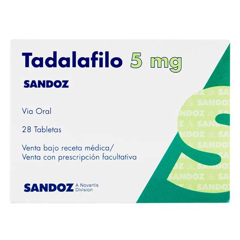 Tadalafilo 5 Mg 28 Tabletas Drogueria Sanigi