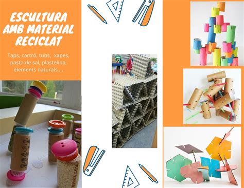 Alumnes Nascuts Escultura Amb Material Reciclat