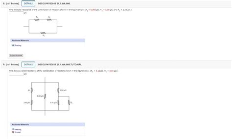 Solved 8 [ 1 Points Details Oscolphys2016 21 1 Wa 006