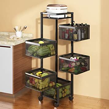 TEX RO Kitchen Trolley With Wheels Kitchen Organizer Items And Storage