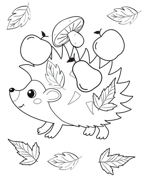 Fall Coloring Pages 10 PDF Fall Coloring Printables Etsy Czech