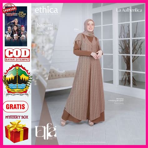 Jual Ethica Gamis Kagumi 290 Dress Terbaru 2023 Cocok Untuk Kondangan